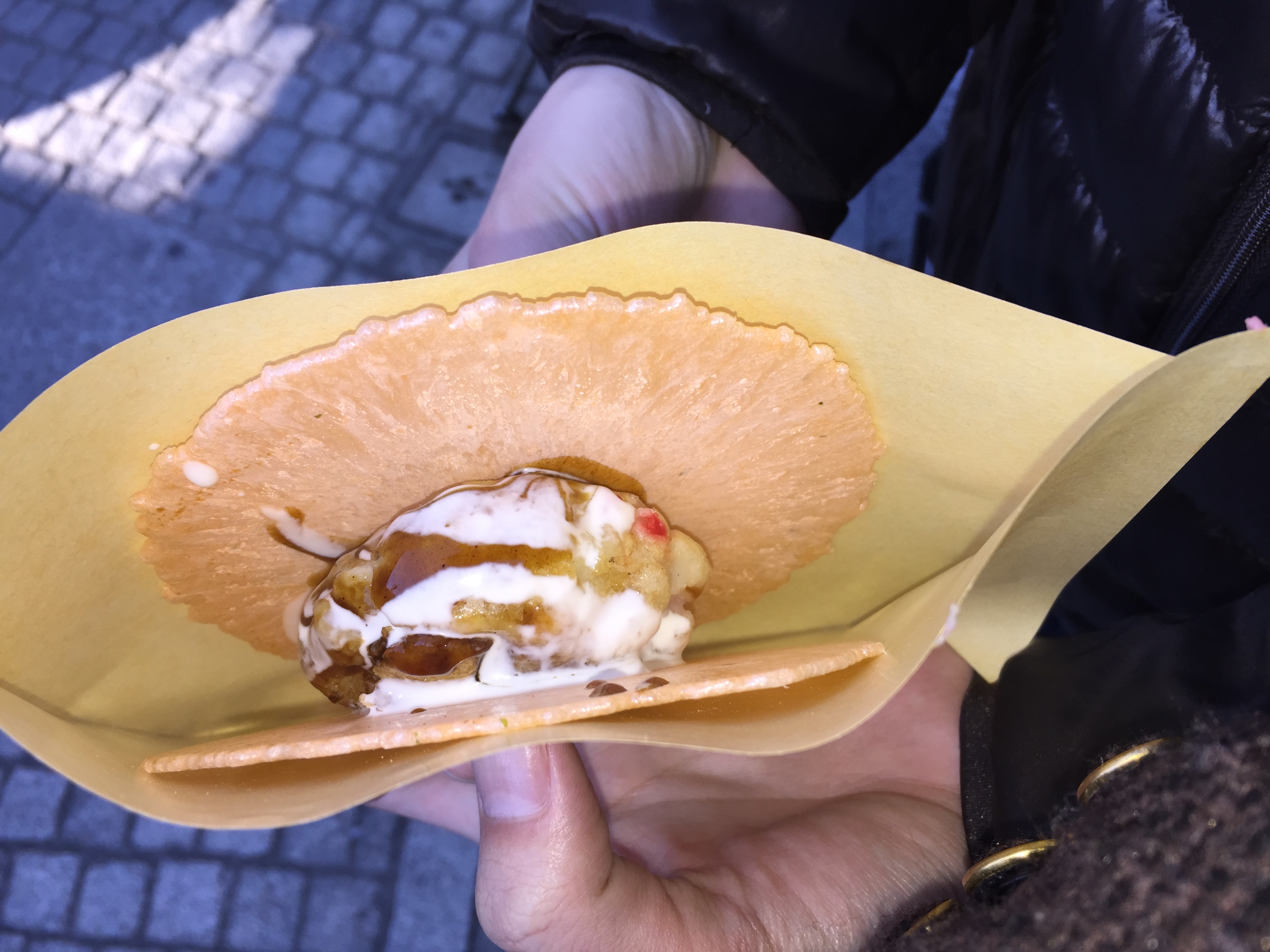 川越ｂ級グルメ 花音の たこせん とヤマブの 黄金だんご がメチャうまっ 菓子屋横丁 一番街